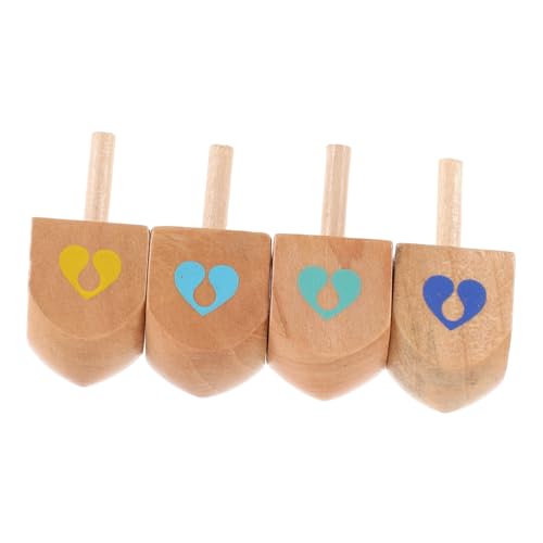 Kisangel 4 Stück Teiliges Hanukkah Holzspielzeug Natürliche Kinderkreisel aus Unbehandeltem Holz Sicher und Vielseitig für Familien Schul und Outdoor Aktivitäten Fördert Konzentration und Kisangel 4 Stück Teiliges Hanukkah Holzspielzeug Natürliche Kinderkreisel aus Unbehandeltem Holz Sicher und Vielseitig für Familien Schul und Outdoor Aktivitäten Fördert Konzentration und von Kisangel