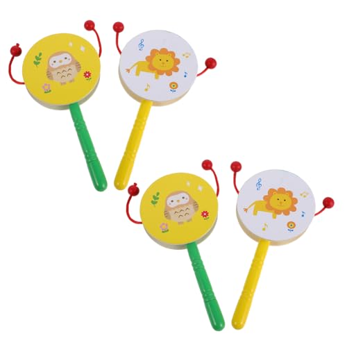 Kisangel 4 Stück Teiliges Holz Rassel Trommel Set mit und Eulenmotiv Pädagogische Handspielinstrumente für Junge Mädchen Natürlicher Holzspielzeug Schlagzeug für Frühkindliche Kisangel 4 Stück Teiliges Holz Rassel Trommel Set mit und Eulenmotiv Pädagogische Handspielinstrumente für Junge Mädchen Natürlicher Holzspielzeug Schlagzeug für Frühkindliche von Kisangel