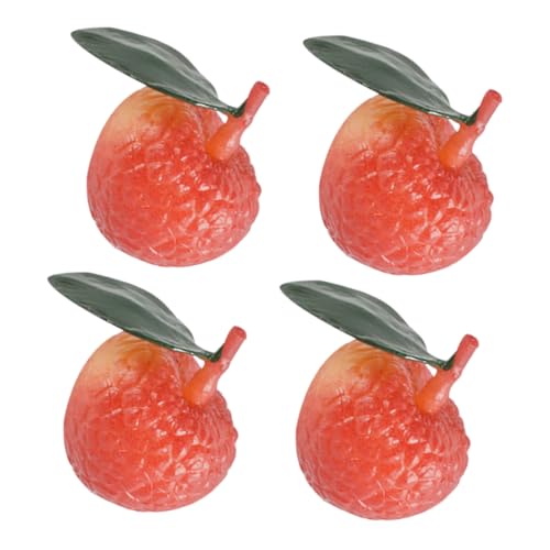 Kisangel 4 Stück Teiliges Künstliches Modell aus PVC Realistische Deko Frucht für Obstladen Vielseitige Künstliche Requisiten Sichere Lernspielzeuge für Wohnaccessoires von Kisangel