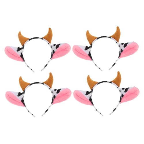 Kisangel 4 Stück Teiliges Kuhhörner Haarreif Elastischer Leichter Animal Ear Hair Hoop Kreative Cartoon Optik für Mottopartys Karneval Aufführungen und Vielseitige Kostüm Accessoires Kisangel 4 Stück Teiliges Kuhhörner Haarreif Elastischer Leichter Animal Ear Hair Hoop Kreative Cartoon Optik für Mottopartys Karneval Aufführungen und Vielseitige Kostüm Accessoires von Kisangel