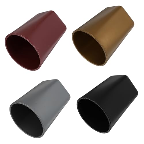 Kisangel 4 Stück Teiliges Kunststoff dice Cups Professionell Ktv Würfelbecher Kompakt Leicht für Würfelspiele Bar Club Pub Party Zubehör Schwarz Silber Gold Violett von Kisangel