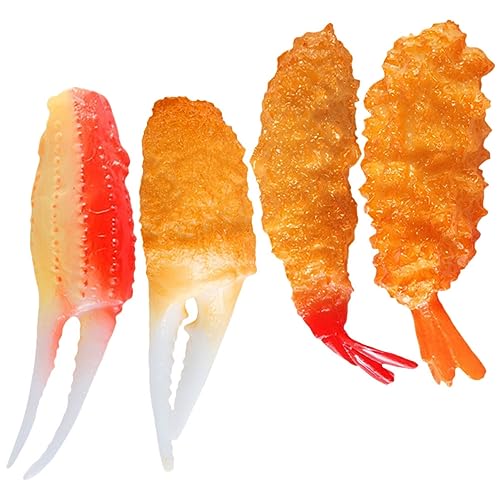 Kisangel 4 Stück Teiliges Lebensnahes Tempura simulationsspielzeug Sichere Materialien Wiederverwendbar Kinderfreundlich Realistische Küchen deko und Party Prop für Spielküche und Kisangel 4 Stück Teiliges Lebensnahes Tempura simulationsspielzeug Sichere Materialien Wiederverwendbar Kinderfreundlich Realistische Küchen deko und Party Prop für Spielküche und von Kisangel