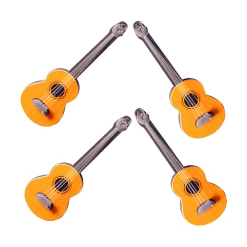 Kisangel 4 Stück Teiliges Mini Gitarrenmodell Vintage Design Miniatur Gitarre Musikinstrument Puppenhaus Dekoration DIY Zubehör für Realistische Miniaturhäuser Kisangel 4 Stück Teiliges Mini Gitarrenmodell Vintage Design Miniatur Gitarre Musikinstrument Puppenhaus Dekoration DIY Zubehör für Realistische Miniaturhäuser von Kisangel
