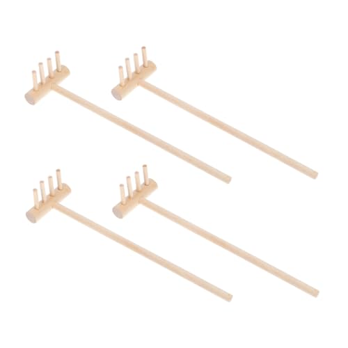 Kisangel 4 Stück Teiliges Mini Holz Sandgarten Rechen Langlebig Dekorativ Multifunktional für Sandkästen und Mini Gartenarbeiten Geeignet für Detailreiche Sandspielgestaltung Kisangel 4 Stück Teiliges Mini Holz Sandgarten Rechen Langlebig Dekorativ Multifunktional für Sandkästen und Mini Gartenarbeiten Geeignet für Detailreiche Sandspielgestaltung von Kisangel