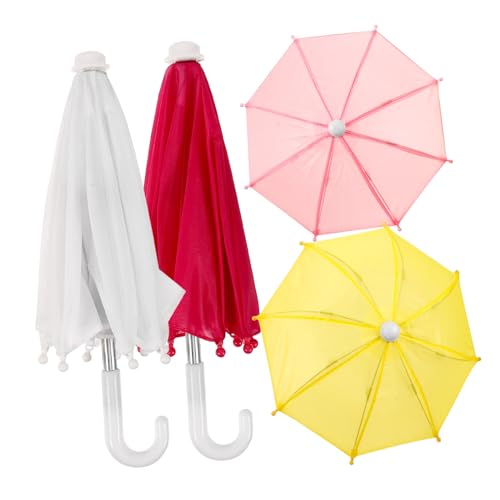 Kisangel 4 Stück Teiliges Mini Puppen Regenschirm Dekorativ Robust Farblich Gemischt Weiß Gelb Rosa für Puppenhäuser und Spielzeugzubehör Kisangel 4 Stück Teiliges Mini Puppen Regenschirm Dekorativ Robust Farblich Gemischt Weiß Gelb Rosa für Puppenhäuser und Spielzeugzubehör von Kisangel