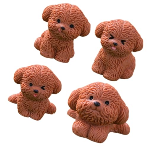Kisangel 4 Stück Teiliges Miniatur Hundefiguren aus Resin Realistisch Bemalt Leichte Mini Welpen Dekorationen für Garten Pflanzen und DIY Mikro Landschaft Sicher und Vielseitig für Innen Kisangel 4 Stück Teiliges Miniatur Hundefiguren aus Resin Realistisch Bemalt Leichte Mini Welpen Dekorationen für Garten Pflanzen und DIY Mikro Landschaft Sicher und Vielseitig für Innen von Kisangel