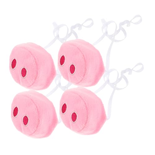 Kisangel 4 Stück Teiliges Niedliche Schweinenasen Cosplay Zubehör Realistische Tiernase Halloween Party Kostüm Accessoires Praktisch und Langlebig von Kisangel