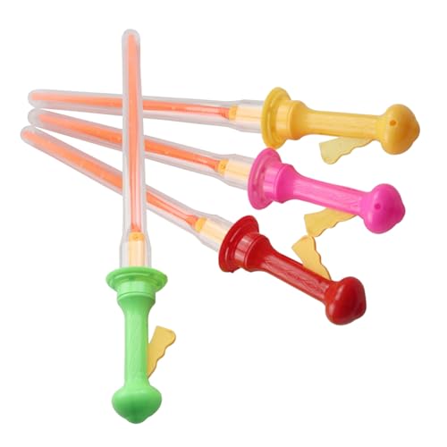 Kisangel 4 Stück Teiliges Outdoor Bubble Wands Lustige Seifenblasenstäbe für Große Blasenstäbe für Partygeschenke Sichere Spielzeuge Zufällige Farben ohne Bubble Liquid Zufällige Farbe von Kisangel