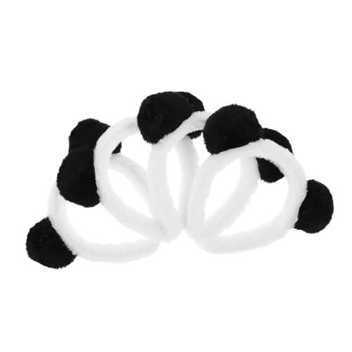 Kisangel 4 Stück Teiliges Panda-ohren Haarband Leichtes Cosplay-accessoire mit Bequemer Passform für Kostümpartys Festivals und Rollenspiele Vielseitiges Party-headpiece für Schnelle von Kisangel