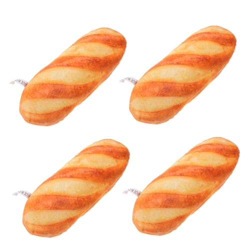 Kisangel 4 Stück Teiliges Plüschbrot Kissen Realistisch aus Kuscheltier Brotform Sofa Dekoration für Erwachsene Kisangel 4 Stück Teiliges Plüschbrot Kissen Realistisch aus Kuscheltier Brotform Sofa Dekoration für Erwachsene von Kisangel