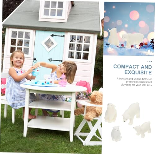 Kisangel 4 Stück Teiliges Polartier Figuren aus Hochwertigem Harz Realistische Eisbär Modelle mit Detailreicher Oberfläche Pädagogisches Tierfiguren zur Kognitiven Frühförderung und Kisangel 4 Stück Teiliges Polartier Figuren aus Hochwertigem Harz Realistische Eisbär Modelle mit Detailreicher Oberfläche Pädagogisches Tierfiguren zur Kognitiven Frühförderung und von Kisangel