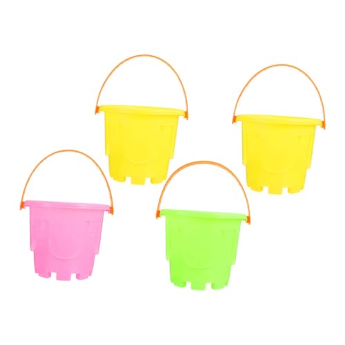 Kisangel 4 Stück Teiliges Sand Eimer Leichte Mini Strandspielzeuge aus Kunststoff für Strand Garten und Spielplatz Fördert Koordination und Kreatives im Freien Kisangel 4 Stück Teiliges Sand Eimer Leichte Mini Strandspielzeuge aus Kunststoff für Strand Garten und Spielplatz Fördert Koordination und Kreatives im Freien von Kisangel