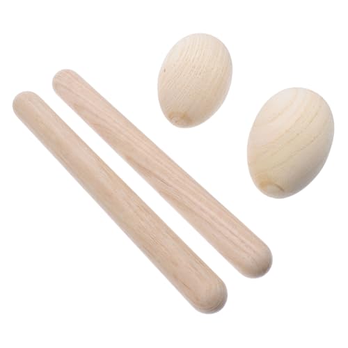 Kisangel 4 Stück Teiliges Schlaginstrument Set aus Holz Rhythmus Sticks und Schüttel Ei für Musikalische Frühförderung Jungen Motorik und Musikalität Kisangel 4 Stück Teiliges Schlaginstrument Set aus Holz Rhythmus Sticks und Schüttel Ei für Musikalische Frühförderung Jungen Motorik und Musikalität von Kisangel