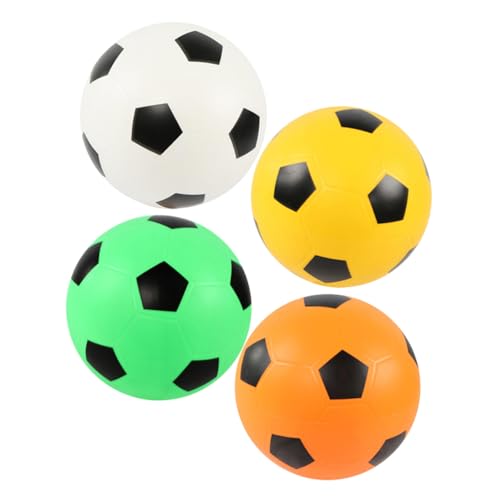 Kisangel 4 Stück Teiliges Soft Schaumstoff Fußball Leicht und Sicher Vielseitig für Drinnen und Draußen für Trainieren Rasen und Fliesen von Kisangel