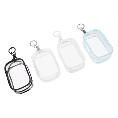 Kisangel 4 Stück Teiliges Transparentes PVC Reißverschluss Etui für Plüschtiere Stabile Aufbewahrungstasche mit Schlüsselanhänger zum Aufhängen Strapazierfähiger Organizer für Kisangel 4 Stück Teiliges Transparentes PVC Reißverschluss Etui für Plüschtiere Stabile Aufbewahrungstasche mit Schlüsselanhänger zum Aufhängen Strapazierfähiger Organizer für von Kisangel