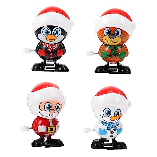 Kisangel 4 Stücke Weihnachtliches Aufziehspielzeug für Lustige Deko für Weihnachten Batteriefrei Leicht Tragbar für Weihnachtsfeier Kisangel 4 Stücke Weihnachtliches Aufziehspielzeug für Lustige Deko für Weihnachten Batteriefrei Leicht Tragbar für Weihnachtsfeier von Kisangel