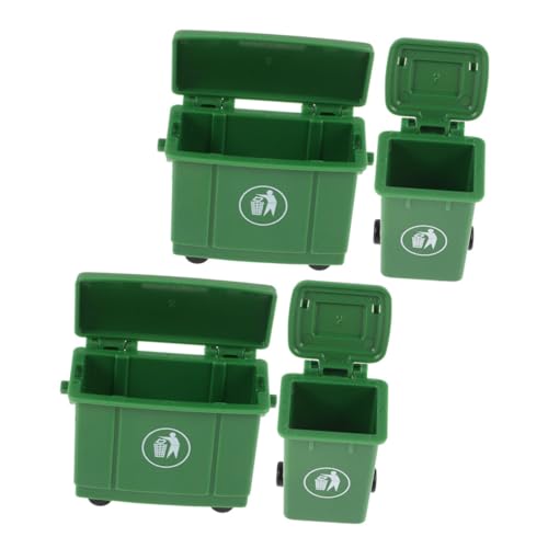 Kisangel 4 Teiliges Puppenhauszubehör Kleiner Mülleimer Schreibtisch Mülleimer Stifthalter Mini Mülleimer Für Schließfächer Müllwagen Spiel Mini Mülleimer Mini Mülleimer von Kisangel
