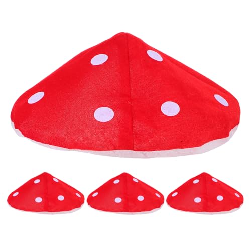 Kisangel 4-teiliger Pilzhut: Weißer Hut mit Punkten für Cosplay und Bühnenauftritte – kompakter Pilzkopfschmuck zum Verkleiden von Kindern, 18 cm Innenmaß Kisangel 4-teiliger Pilzhut: Weißer Hut mit Punkten für Cosplay und Bühnenauftritte – kompakter Pilzkopfschmuck zum Verkleiden von Kindern, 18 cm Innenmaß von Kisangel