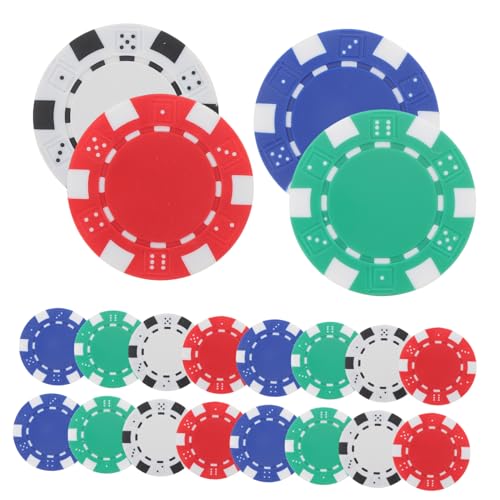 Kisangel 40 Stück Jetons Poker Chip Blau Etiketten Spiel Thematisiert Party Kreative Plastikmarken Geldscheine Zählen Abs von Kisangel