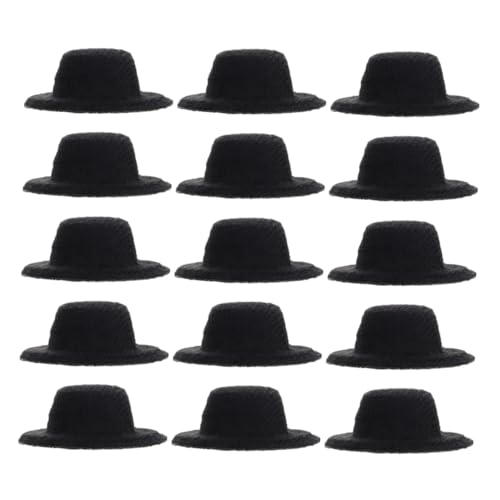 Kisangel 40 Stück Mini Schwarze Miniatur Hüte für DIY Bastelprojekte Puppen Haarornamente Partydeko Robuste Mini Hüte für Altersgruppen Kisangel 40 Stück Mini Schwarze Miniatur Hüte für DIY Bastelprojekte Puppen Haarornamente Partydeko Robuste Mini Hüte für Altersgruppen von Kisangel
