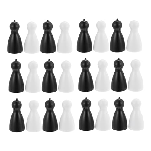 Kisangel 40 Stück Teiliges Jumping Chess Figuren Spielsteine für Brettspiele Langlebige Kunststoff Schachfiguren Lernspielzeug Kreativität und Logischem von Kisangel