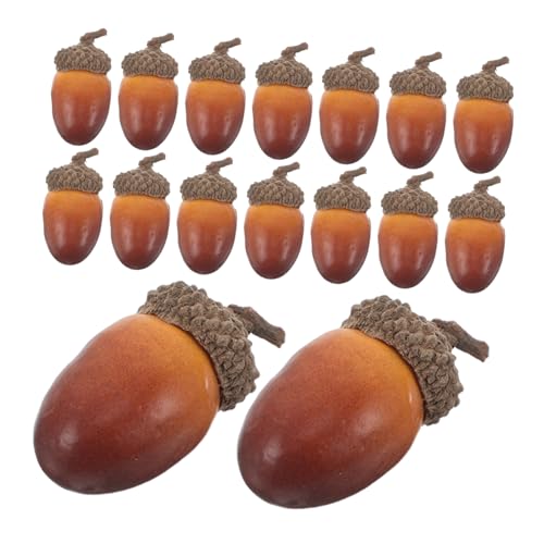 Kisangel 40 Stück Teiliges Kleine Künstliche Eicheln für Herbstdekoration Realistische Tischdeko und Bastelmaterial Vielseitige Künstliche Eicheln für DIY Herbstliche Wohn und Kisangel 40 Stück Teiliges Kleine Künstliche Eicheln für Herbstdekoration Realistische Tischdeko und Bastelmaterial Vielseitige Künstliche Eicheln für DIY Herbstliche Wohn und von Kisangel