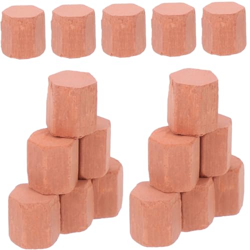 Kisangel 40 Stück Teiliges Miniatur Ziegelsteine Realistische Kleine Bausteine für DIY Modellbau Miniatur Gartenmauer Simulation Geeignet für Sandtisch Architektur und Puppenhaus von Kisangel