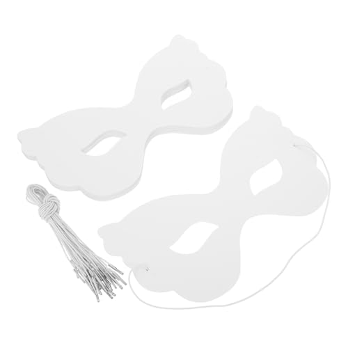 Kisangel 40 Stück Weiße Masken Blanko Gesichtsmasken Bemalbare DIY Masken Weiße Gesichtsmasken Papierkunstmasken Papiermasken Für DIY Blankomasken Kisangel 40 Stück Weiße Masken Blanko Gesichtsmasken Bemalbare DIY Masken Weiße Gesichtsmasken Papierkunstmasken Papiermasken Für DIY Blankomasken von Kisangel