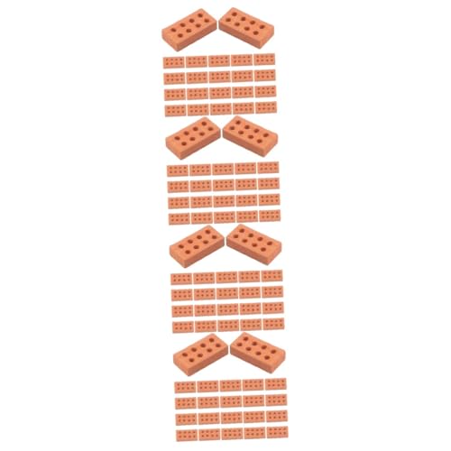 Kisangel 400 Stck Teiliges Mini für Stapelbare Miniaturziegel für DIY Architekturmodelle Realistische Mörtel Kreatives Basteln und Handwerkliche von Kisangel