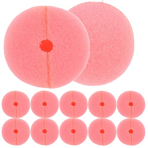 Kisangel Gründekor 40 Stück Schaumstoff-Zirkusnasen Neuartige Schaumstoff-Clownnasen Austauschbare n Für Halloween Weihnachten Kostümparty (Rosa) Clownsnase von Kisangel