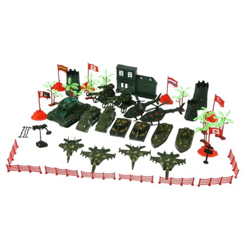 Kisangel 41stücke Teiliges Junge Mädchen Militärmodell Spielzeug Set Spielzeug Mit Soldaten Fahrzeugen Und Zubehör Für Kreative Rollenspiele Und Lernspiele von Kisangel