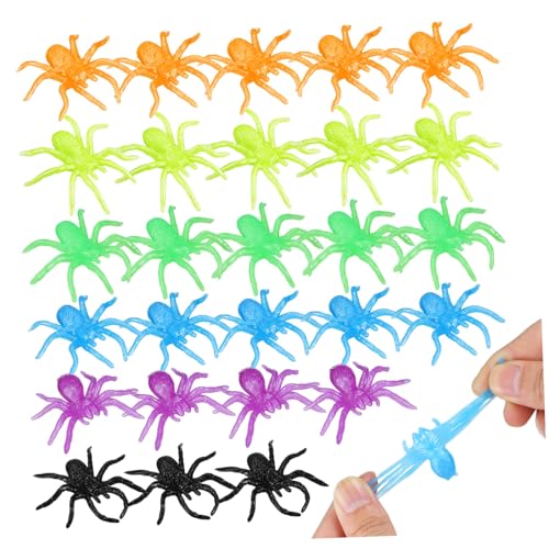 Kisangel 48stücke Dehnbare Spielzeugspinnen TPR-Material Künstliche Kleine Spinnen Realistische Halloween-spinne Für Partydekorationen Und Streiche Kisangel 48stücke Dehnbare Spielzeugspinnen TPR-Material Künstliche Kleine Spinnen Realistische Halloween-spinne Für Partydekorationen Und Streiche von Kisangel
