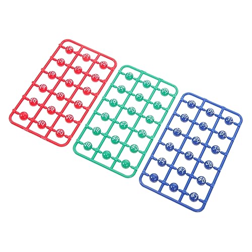Kisangel 49 Stück Teiliges Bingo Kugeln aus Farbige für Verlosungen und Partyspiele Platzsparend und Tragbar für Unterhaltsame Spiele und Veranstaltungen von Kisangel
