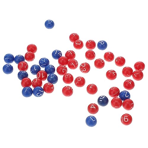 Kisangel 49Stücke Bingo Spielbälle Plastikkugeln Für Partyspiele Kugeln Für Erwachsene Für Verlosungen Und Familienspiele von Kisangel