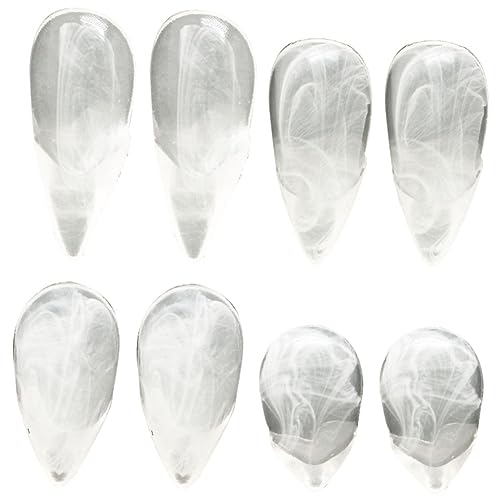 Kisangel 4Paare Vampirzähne Halloween Cosplay Reißzähne Transparente Zähne für Kostüm Partys Masquerade Accessoires Gruselige und Lustige Zähne für Erwachsene von Kisangel