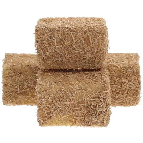 Kisangel 4Pcs Mini Hay Bales Miniatur Stroh Heu Figur Dollhouse Heuszene Für Herbsternte Schmuck Kisangel 4Pcs Mini Hay Bales Miniatur Stroh Heu Figur Dollhouse Heuszene Für Herbsternte Schmuck von Kisangel