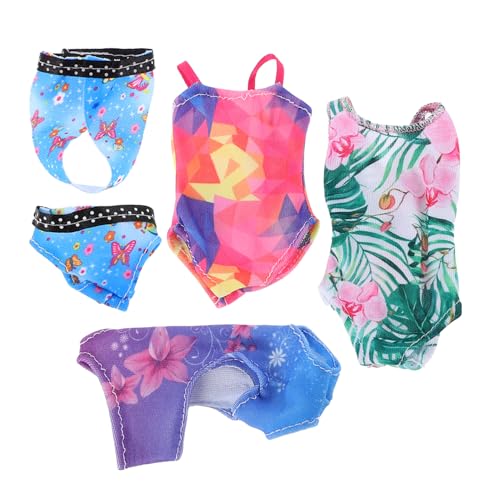 Kisangel 4Sätze Mini Sommer Badeanzüge DIY Puppenkleid und Strandoutfits Langlebig Kreativ und Einfach zu Verwenden für Fantasievolles Kisangel 4Sätze Mini Sommer Badeanzüge DIY Puppenkleid und Strandoutfits Langlebig Kreativ und Einfach zu Verwenden für Fantasievolles von Kisangel