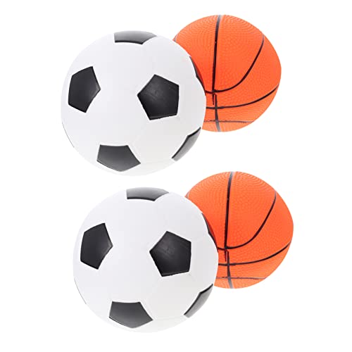 Kisangel Weiches PVC-Spielzeug Für Jungen Und Mädchen Basketball-simulationsfußball 12 cm Aufblasbares Kinder-Basketball-Spielzeug von Kisangel