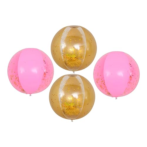 Kisangel 4Stücke Aufblasbare Strandbälle Glitzernde Wasserbälle Für Sommerpartys Schwimmbadspiele Und Outdoor Spaß Für Erwachsene Kisangel 4Stücke Aufblasbare Strandbälle Glitzernde Wasserbälle Für Sommerpartys Schwimmbadspiele Und Outdoor Spaß Für Erwachsene von Kisangel