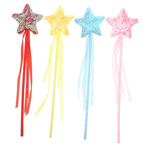 Kisangel 4Stücke Feenstab für Gelb Blau Rot und Rosa Geburtstagsfeiern Halloween und Kostümpartys für Kleine Prinzessinnen Kisangel 4Stücke Feenstab für Gelb Blau Rot und Rosa Geburtstagsfeiern Halloween und Kostümpartys für Kleine Prinzessinnen von Kisangel