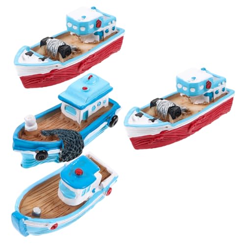 Kisangel 4Stücke Fischerboot Modelle Aus Resin Mediterrane Tischdekoration Zufälliger Stil Für Zuhause Büro Und An Freunde Und Familie Kisangel 4Stücke Fischerboot Modelle Aus Resin Mediterrane Tischdekoration Zufälliger Stil Für Zuhause Büro Und An Freunde Und Familie von Kisangel