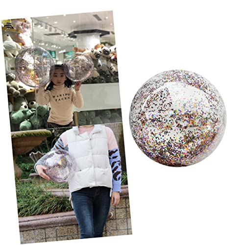 Kisangel 4Stücke Glitzernde Pailletten Wasserbälle Aufblasbare PVC Strandspielzeuge Für Lustige Wasserspiele Mit Pumpen Kisangel 4Stücke Glitzernde Pailletten Wasserbälle Aufblasbare PVC Strandspielzeuge Für Lustige Wasserspiele Mit Pumpen von Kisangel