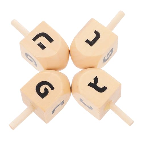 Kisangel 4stücke Holz Dreidels Für Chanukka Unvollendete Holzspielzeuge Zum Bemalen DIY Bastelprojekte Für Junge Mädchen Dekoration Für Festlichkeiten Und Garten Kisangel 4stücke Holz Dreidels Für Chanukka Unvollendete Holzspielzeuge Zum Bemalen DIY Bastelprojekte Für Junge Mädchen Dekoration Für Festlichkeiten Und Garten von Kisangel