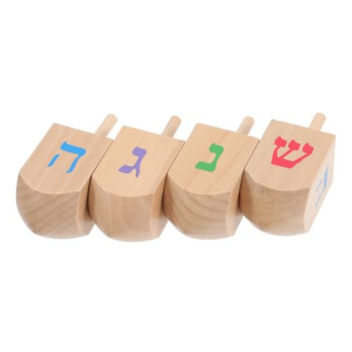 Kisangel 4stücke Portable Holz Gyroskope Spielzeuge Für Junge Mädchen Bunte Drehspielzeuge Hand-Augen-koordination Pädagogisches Für Jungen Und Mädchen von Kisangel