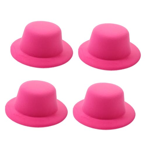 Kisangel 4Stücke Hüte DIY Puppenhüte Für Bastelprojekte Farbenfroh Leicht Und Vielseitig Einsetzbar Für Weihnachts Und Geburtstagsdekorationen Puppen Accessoires von Kisangel