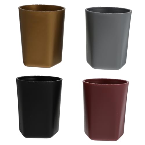 Kisangel 4Stücke Kunststoff Würfelbecher Massivfarbe Praktische Würfelbecher Für Ktv Und Spiele Glatte Würfelbecher Für Bar Und Partys von Kisangel