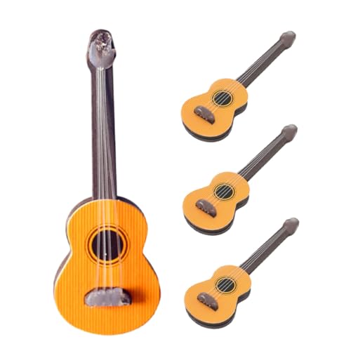 Kisangel 4Stücke Miniaturgitarren Kleine Gitarrenmodelle für Puppenhäuser und Mikrolandschaften Musikinstrumente zur Dekoration Langlebig und Tragbar Kisangel 4Stücke Miniaturgitarren Kleine Gitarrenmodelle für Puppenhäuser und Mikrolandschaften Musikinstrumente zur Dekoration Langlebig und Tragbar von Kisangel