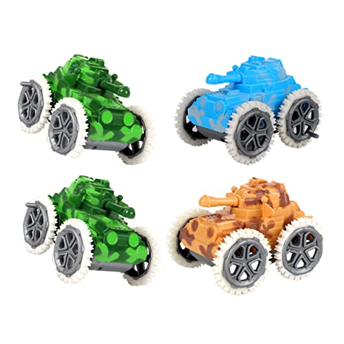 Kisangel 4Stücke Rückziehspielzeug Autos Aus Trägheitsbetriebene Panzer Modelle Für Jungen Und Fördert Motorik Sicher Und Langlebig von Kisangel
