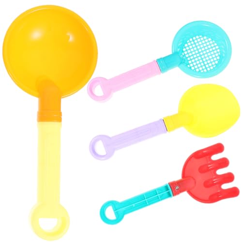 Kisangel 4Stücke Teiliges Sandschaufelset für Kunststoffspielzeuge Leichte Schaufeln für Strand und Sandkastenspiele für Jahren Geschenkidee von Kisangel