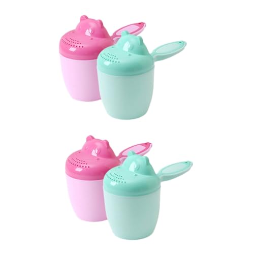 Kisangel 4Stücke Teiliges Shampoo Spülbecher Cartoon Waschbecher Für Tränenfreies Robustes Material Für Pflege Verwendbar von Kisangel
